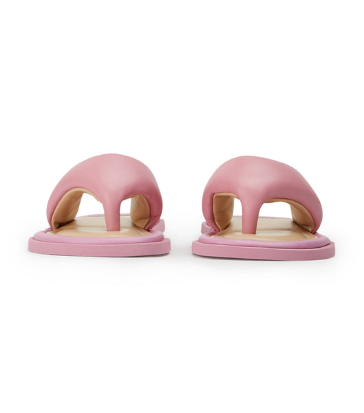 Pink Tony Bianco Nikki Musk Nappa Thong Sandals | ILEGJ41424