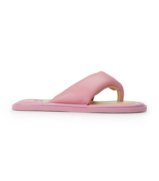 Pink Tony Bianco Nikki Musk Nappa Thong Sandals | ILEGJ41424
