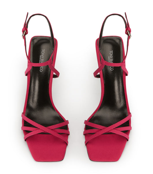 Pink Tony Bianco Nomad Persian Crepe 10.5cm Event Heels | ILCVG41537
