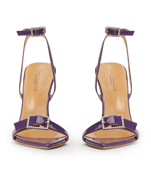 Purple Tony Bianco Mopsy Orchid Patent 10.5cm Bling Heels | ILQCS30220