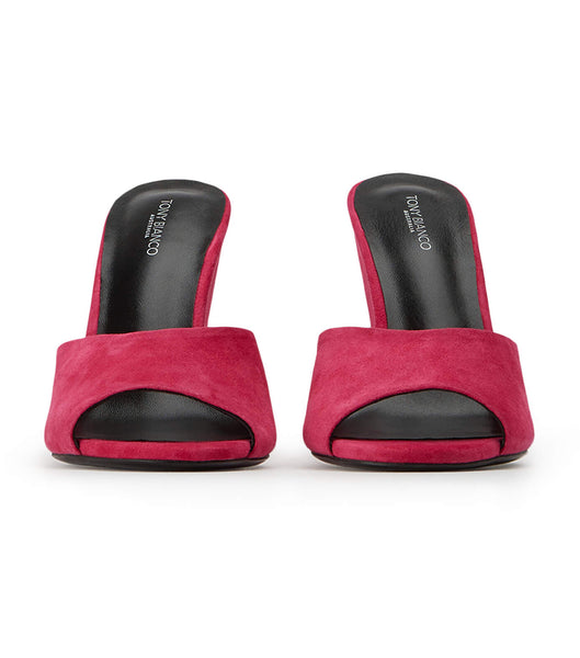 Red Tony Bianco Galaxy Lipstick Suede 11cm Wedges | AILDF54344