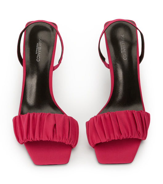 Red Tony Bianco Nixon Persian Crepe 10.5cm Bling Heels | ILJVR85651