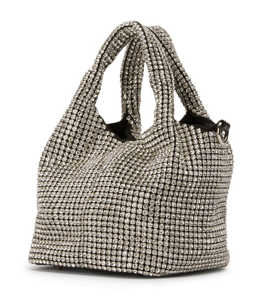 Silver Tony Bianco Angie Clear Crystal Mini Handbags Accessories | ILDYB21830