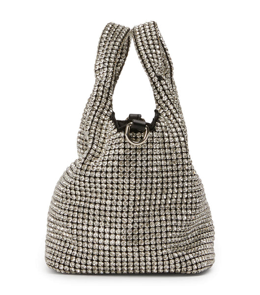 Silver Tony Bianco Angie Clear Crystal Mini Handbags Accessories | ILDYB21830