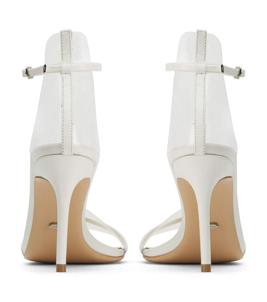 Silver Tony Bianco Houston Milk Capretto 8.5cm Low Heels | UILND25354