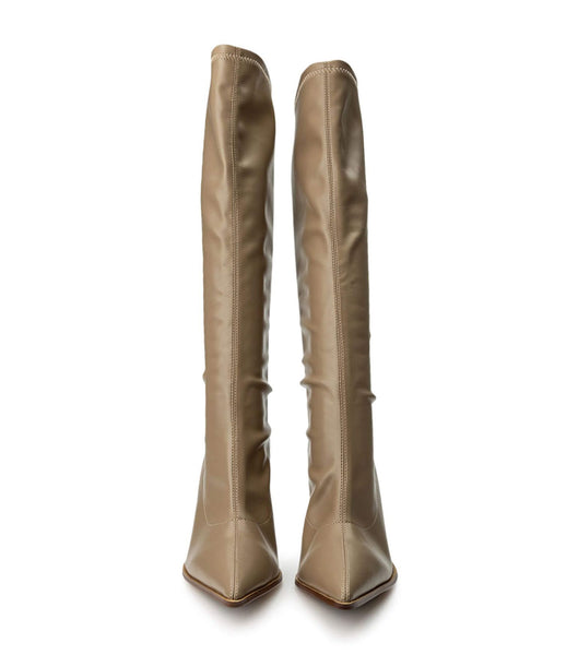 Silver Tony Bianco Knight Piazza Venezia 9.5cm Stretch Boots | ILDYB45680