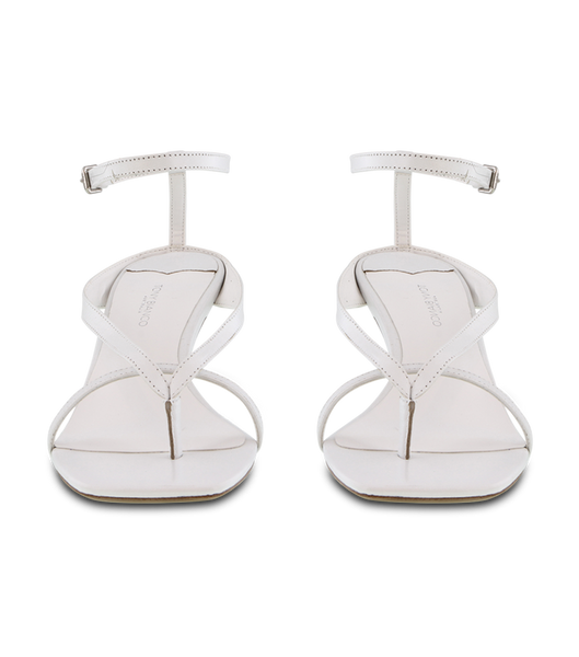 White Tony Bianco Becca White Sheep Nappa 7.5cm Bridal Heels | TILPQ67509