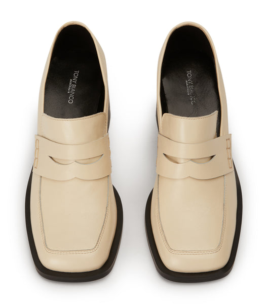 White Tony Bianco Lomax Ecru Venice 6.5cm Loafers | DILKV84132