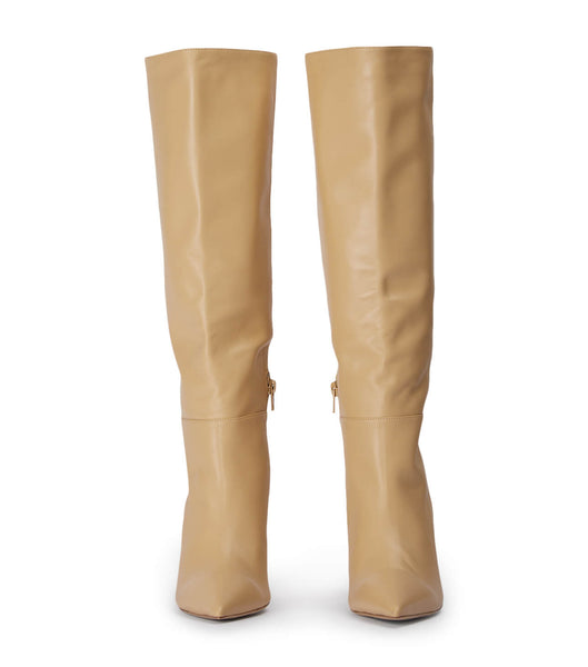 Yellow Tony Bianco Drake Butter Nappa 9.5cm Heeled Boots | ILQCS72237