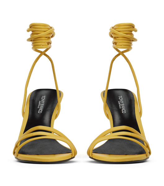 Yellow Tony Bianco Hailee Desert Nappa 8.5cm Stiletto Heels | TILWZ66598