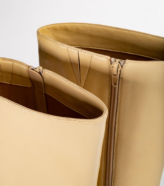 Yellow Tony Bianco Havana Butter Nappa 10.5cm Heeled Boots | ILXBR22962