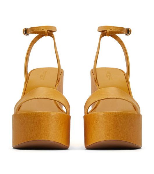 Yellow Tony Bianco Vesna Cantelope Antiq 13cm Platform Shoes | ILJBT57251