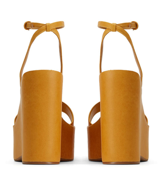 Yellow Tony Bianco Vesna Cantelope Antiq 13cm Platform Shoes | ILJBT57251