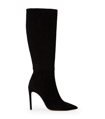Black Tony Bianco Apollo Black Suede 10.5cm Stiletto Boots | QILWA55780