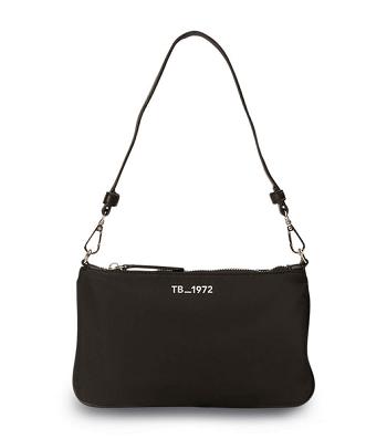 Black Tony Bianco Banjo Black Nylon Shoulder Bag Accessories | SILVO59109