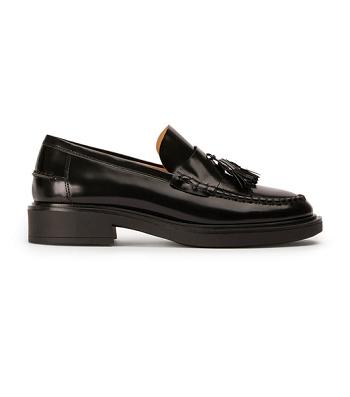 Black Tony Bianco Colt Black Hi Shine 4.5cm Loafers | XILGW37461