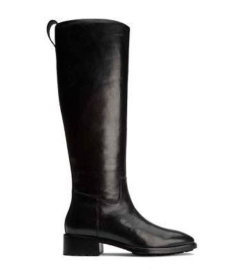 Black Tony Bianco Eleanor Black Como 4cm Mid Calf Boots | DILKV64857