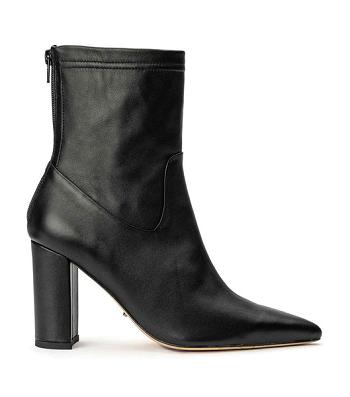 Black Tony Bianco Ellie Black Nappa 8.5cm Ankle Boots | DILKV17504