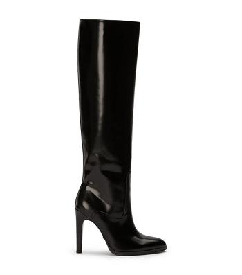 Black Tony Bianco Hot Black Hi Shine 10.5cm Heeled Boots | ILDYB58533