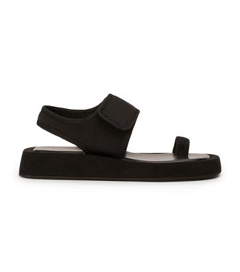 Black Tony Bianco Iso Black Neoprene 3.5cm Sandals | YILVQ39345