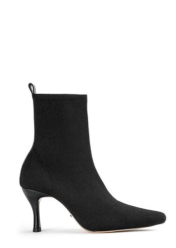 Black Tony Bianco Kossam Black Knit 8cm Heeled Boots | GILEC21003