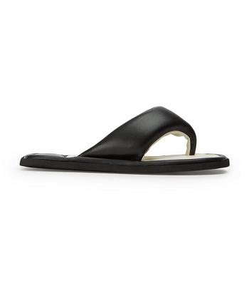 Black Tony Bianco Nikki Black Nappa Sandals | ILNEJ61805