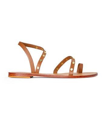 Brown Tony Bianco Finola Tan 1cm Sandals | YILVQ62149