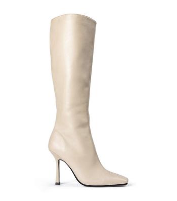Light Yellow Tony Bianco Havana Vanilla Nappa 10.5cm Heeled Boots | ILXMI86461
