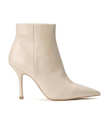 Light Yellow Tony Bianco Keanu Vanilla Nappa 9.5cm Stiletto Boots | ILQCS49314