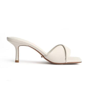 White Tony Bianco Alexa Dove Nappa 6.5cm Low Heels | ILQAV75377